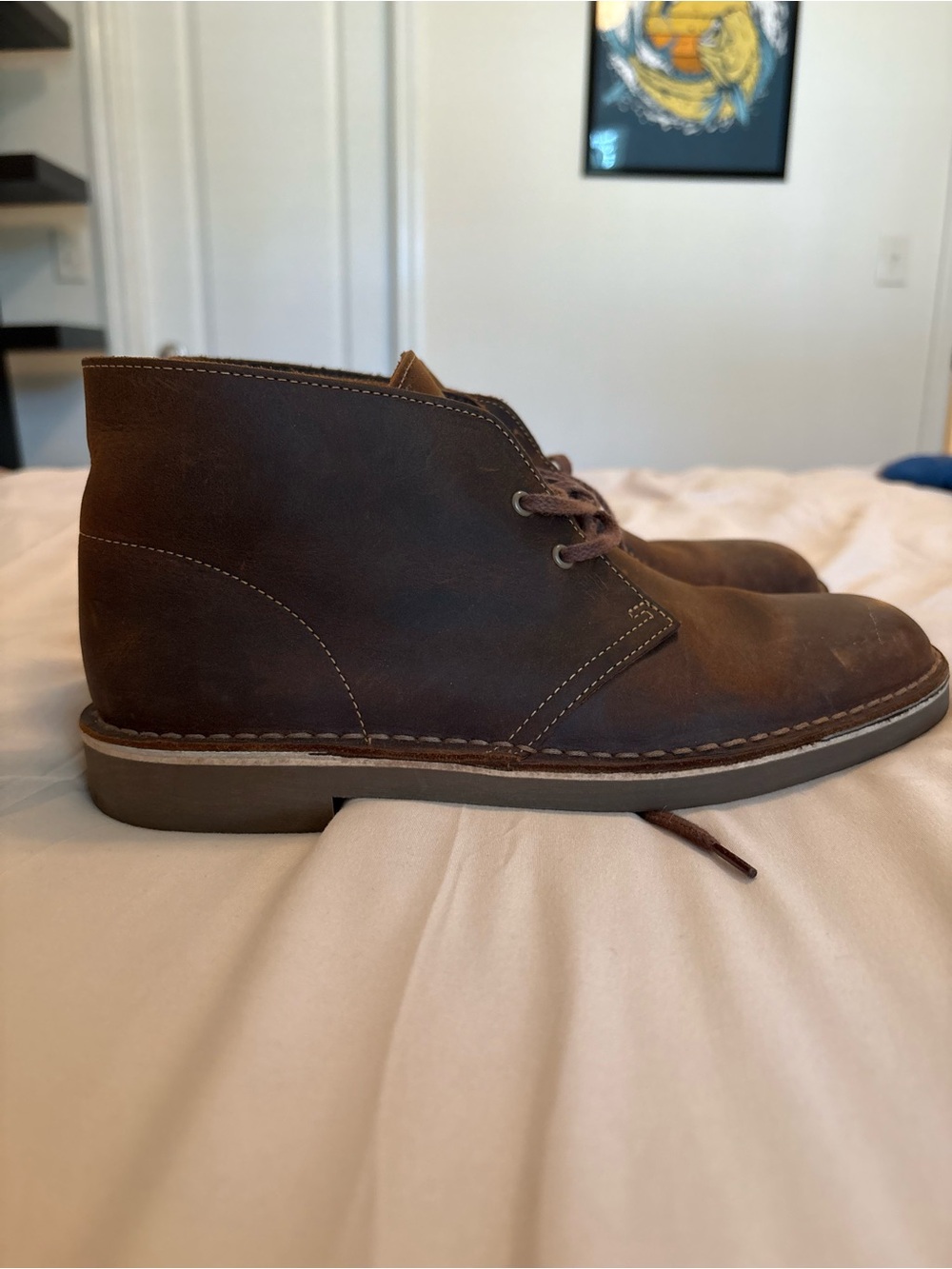 Clarks Brown Leather Chukka Boots